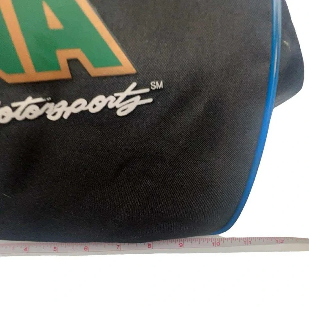 Vintage NASCAR‎ Duffle Bag Black MBNA Motorsports Travel Gym Bag Sport Racing